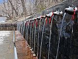 410 Muktinath Chumig Gyatsa 108 Water Spouts Set into the wall at the back of the Central Vishnu Chumig Gyatsa Temple at Muktinath are a set of 108 water spouts carved in the shape of bull�s heads.